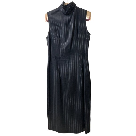 Vintage Gai Mattiolo Charcoal Grey white pinstriped 2-piece dress suit - Picture 5 of 15